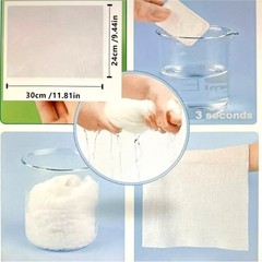 Multipurpose Compressed Cleansing Towels Hiking Camping Kids Daily Use 14 pc