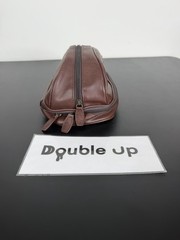 Penguin Mens Shaving Toiletry Bag Travel Kit Brown