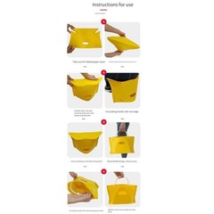 Portable Folding Footrest/Seat, Travel Camping Flying 2 Pack New Sealed Package