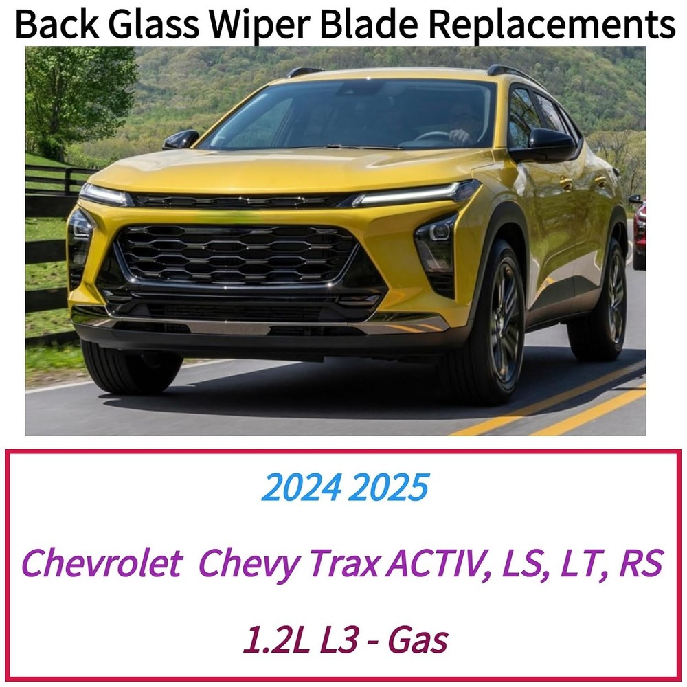 Rear Wiper Blade Replacement for Chevrolet Chevy Trax 2024 2025 2026 Exact Fit A