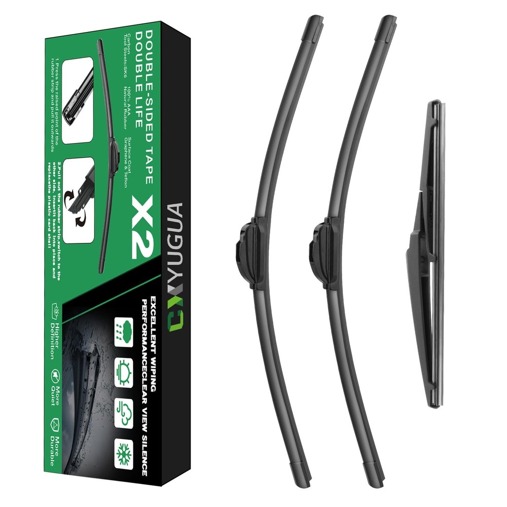Double Sided Rubber Strips windshield wipers, Replace for 2014-2021 Grand Che…