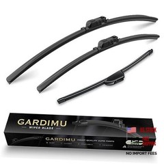 Front and Rear Windshield Wiper Blades, 3 Pcs Front 2017-2025 For Jaguar F-PACE