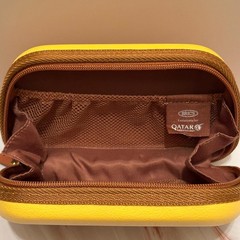 Bric’s Yellow Hard-Shell Travel Toiletry Case – Qatar Airways Exclusive