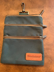 Brookstone Travel Storage Pouch – 3 Zippered compartments