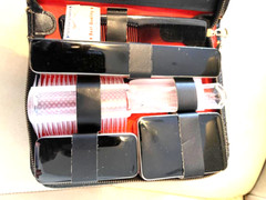 29 Piece New Vintage Mens Grooming Kit Black Leather Case Made in West Germany