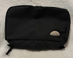 SAMSONITE Travel Toiletries Bag Cosmetics Black Mesh Pockets Hanger
