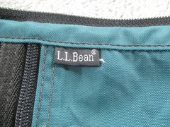 Vintage L.L.Bean Hanging Toiletry Dopp Kit Black Travel Bag Mesh Pockets