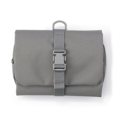 【MUJI】 Polyester Hanging Case with Detachable Pouch Medium gray 12 x 18 x 4.5 cm