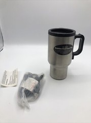 New – Bell Automotive Product 16 oz. Stainless Steel Heated Auto Travel Mug 12V