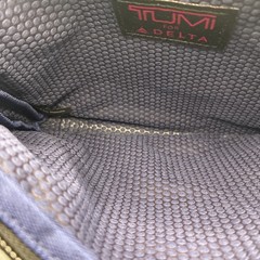 Copied – Tumi x Delta Small Black Toiletry Makeup Amenity Travel Bag Empty Pouch