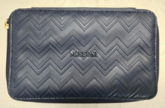 Missoni Delta One Travel Case Toiletry Bag 7&Prime; x 4.25&Prime; x 2&Prime; Navy