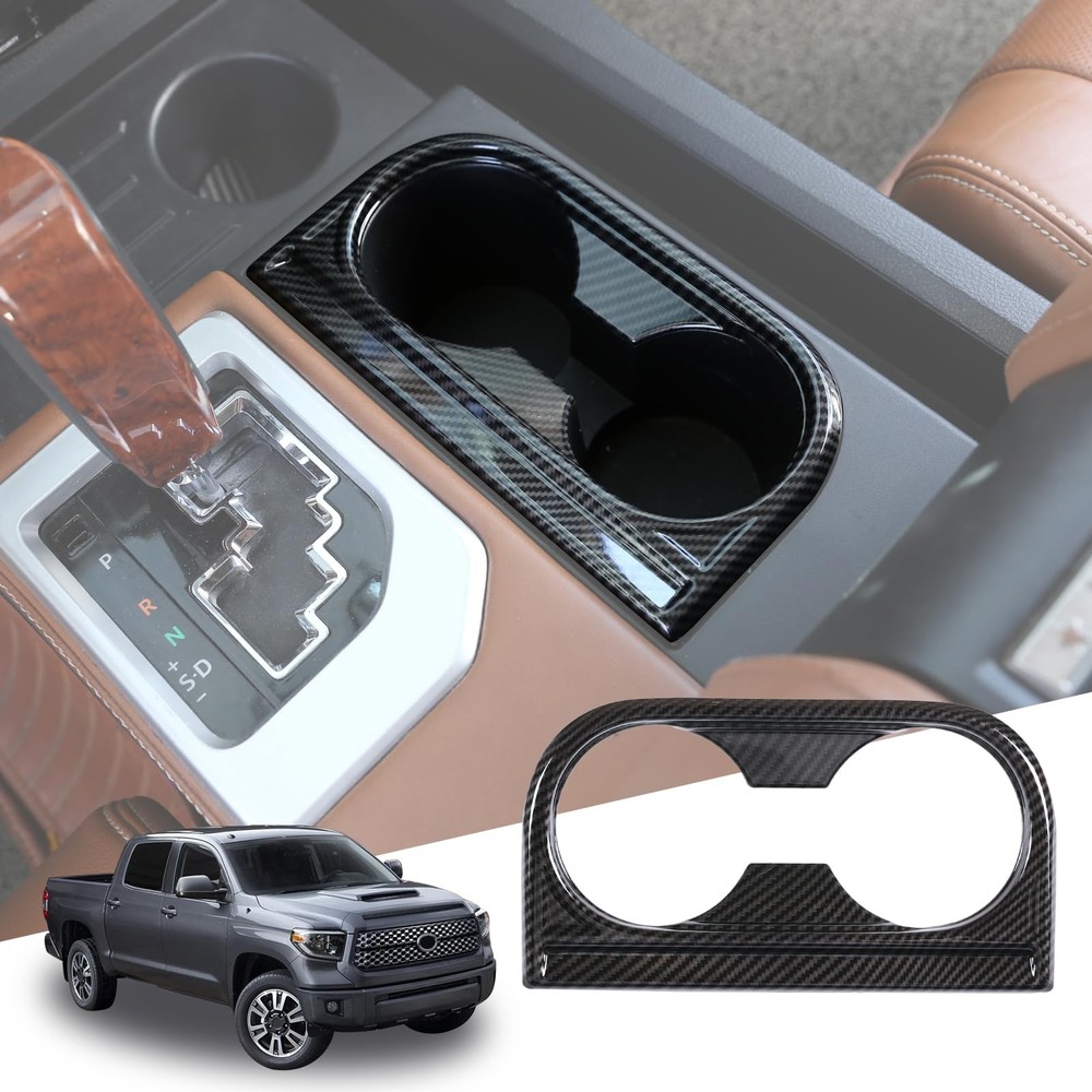 METYOUCAR ABS Plastic Front Seat Central Armrest Cup Carbon fiber pattern