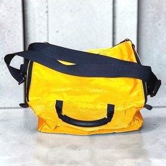 VTG 90&rsquo;s L.L. Bean Personal Organizer Toiletry Bag Med/Lg Gold Yellow Hanging