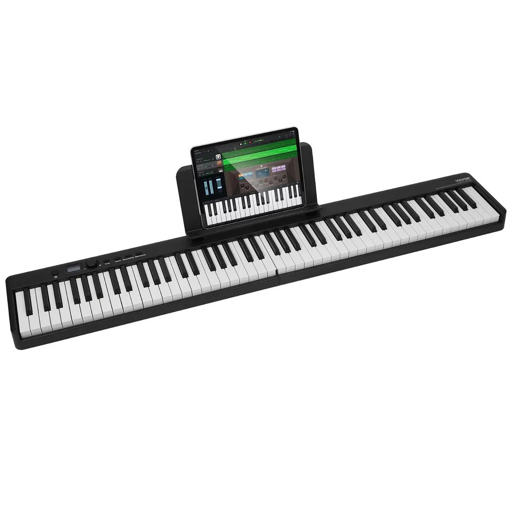 88 Key Folding Keyboard Piano, Bluetooth & MIDI, Portable Electronic Digital Fol