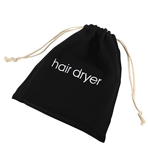 Hair Dryer Bags Drawstring Bag Container Hairdryer Bag for travel Black