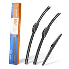 26&Prime;+16&Prime; Windshield Wiper Blades with 12&Prime; Rear Wiper Replacement for Toyota