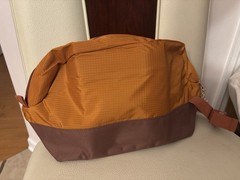 (5) Burnt Orange/Brown expandable waterproof Travel Pouch Toiletry Bags
