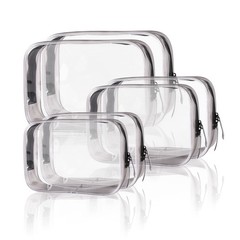 Buminee Clear TSA Travel Toiletry Bags 6 Pack