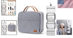 Elegant Waterproof Hanging Travel Toiletry Organizer for Women – 4 Compartments