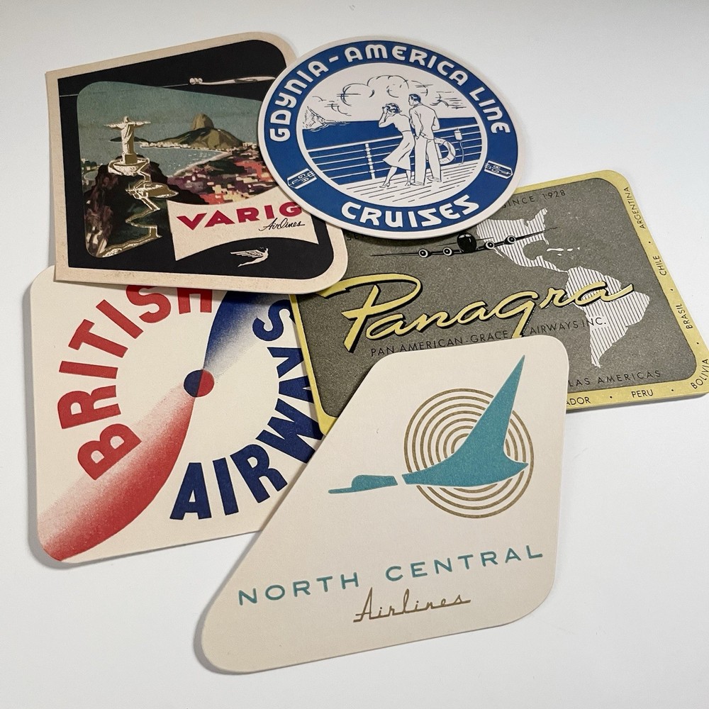 Louis Vuitton Large Luggage Stickers Set Of 5