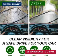 2 Wiper Blades Replacement for 15-2021 Mercedes-Benz C&GLC Windshield Wiper | Re