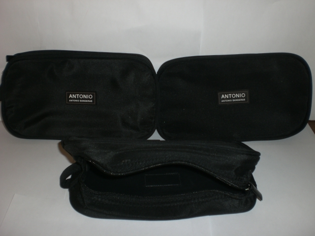 SET OF 3 BLACK ANTONIO BANDERAS TRAVEL BAGS