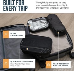 Hanging Toiletry Bag + TSA Liquid Bags