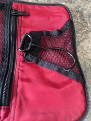 LL Bean Personal Organizer Toiletry Hanging Bag Red, Preowned Cruise Must Have