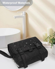 Relavel Small Hanging Travel Toiletry Bag for Men and Women | Portable Hanging O