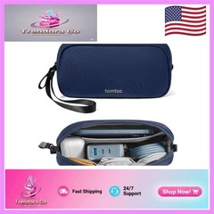 Navy Blue Portable Accessories Travel Case – Eco-Friendly & Organized Storage