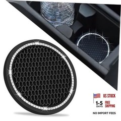 Car Cup Holder Coasters, Bling Cup Holder Insert Coaster Car Interior Black