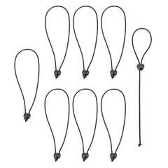 SmartStraps Adjustable Toggle Ball Bungee Cord, Adjust (pack of 8), Black