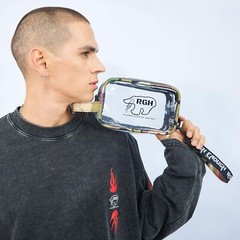 ROUGH ENOUGH TSA Approved Toiletry Bag Clear Shaving Kit for Men Women Cosmet…