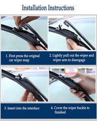 Windshield Wipers for Nissan Rogue 2014-2023 Pathfinder 2013-2023 – 3 Pack