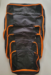 Harley Davidson Travel Packing Cubes Mesh Storage Bags 6 Zippered Bags Black NEW