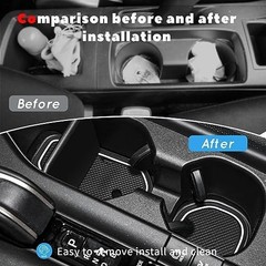 Auovo Cup Holder Inserts Liners Compatible with Toyota Crown Accessories 2023 20