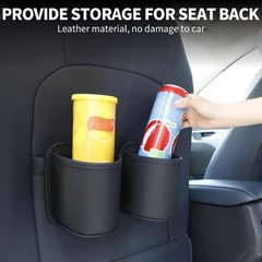 Koongloong 2PCS Car Cup Holder Clip on Door Back Seat Extra Drink Black