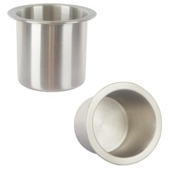 2Pcs Drop-in Cup Holder,304 Stainless Steel Automotive Silver,2pcs, Silver