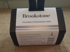 Brookstone Foldable Organizer Case Black Roll Out NEW