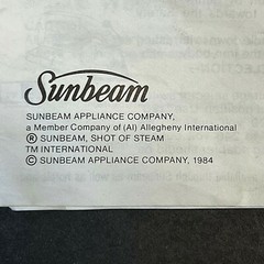Vtg Sunbeam International Travel Iron Garment Steamer #10069 Gray Works Orig Box