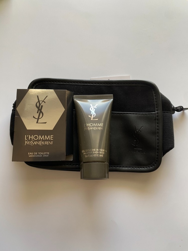 YSL Yves Saint Laurent Parfums Wash, Toiletry ,Cosmetic Bag – Shower Gel – EDT
