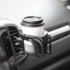 Car Cup Holder and Phone Mount for Air Vent, 2 in 1 Multifunctional Black/Red