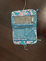 Vera Bradley teal Travel, Toiletry Organizer