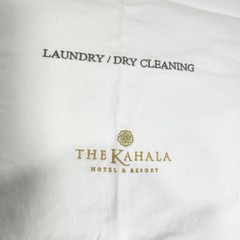 Laundry & Dry Cleaning Bag From The Kahala Hotel & Resort 18×23 100% Cotton Item
