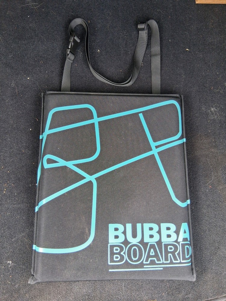 Bubba Board Airplane Travel Seat Extender Black/Blue W/Adjustable Carrying Strap