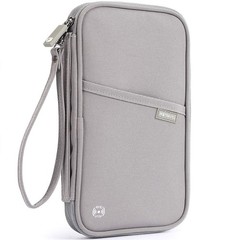 VanFn RFID Travel Passport Wallet, Family One_Size, A – Nylon – Grey