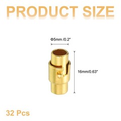 32 Pcs Lanyard with Magnetic Buckles 0.2&Prime;, for Gold Clips