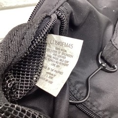 LL Bean Black Hanging Nylon Travel Bag Organizer Cosmetics Camping