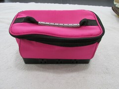 Intertek Travel Charging Tote/Bag- 2 USB Ports 6 Outlets-Pink