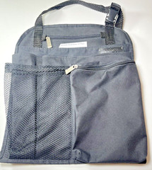 BROOKSTONE BACK SEAT CAR 6-POCKET TRAVEL ORGANIZER-GREAT FOR VACATIONS KK#114